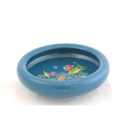 Blue glazed porcelain water washer