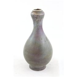 Rare purple celadon glazed vase with Qianlong mark