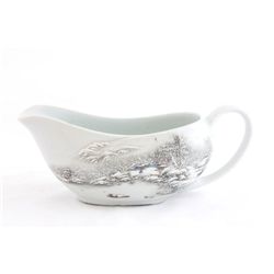 Fine carved porcelain gravy boat