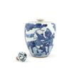 Image 3 : Fine blue & white snuff bottle of figures