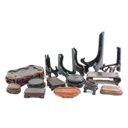 Box of Chinese wood stands
