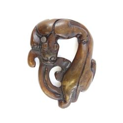 Han jade with Zitan box