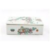Image 6 : Set of 2 square porcelain boxes