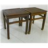 Image 2 : Pair Chinese 19th c. Zitan square tables