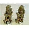 Image 1 : Pair Chinese porcelain "Monkey & with Child"