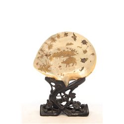 Chinese painted mother of pearl abalone shell