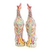 Image 6 : Pair 19th c Chinese Rose Famille porcelain figures