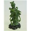 Image 1 : Jade "Goddess" with hardstone base