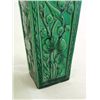Image 3 : Pair green vases with "Lotus Flower" design