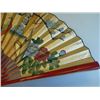 Image 3 : Large fan depicting "Flowers" with gold background