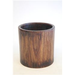 Chinese wooden brush pot