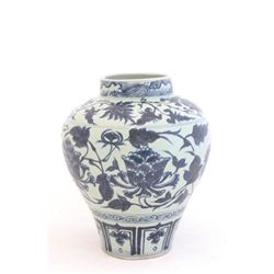 Yuan blue & white vase