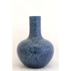 Chinese blue tall necked vase