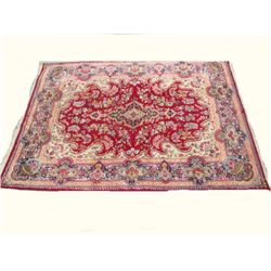Red Kazvin Persian rug