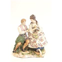 Capodimonte figural grouping