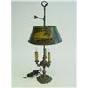 Image 1 : 19th c. hand painted brass tole lamp