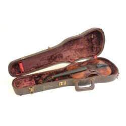 Violin in case