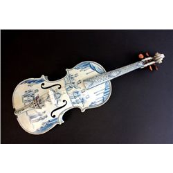 19th c. Piete Girolamo Viccavelli painted violin
