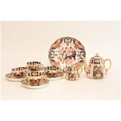 Antique Staffordshire Davenport Imari teaset