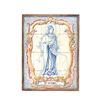 Image 1 : Framed tile painting of St. Isabel