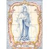 Image 2 : Framed tile painting of St. Isabel