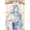 Image 3 : Framed tile painting of St. Isabel