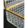 Image 3 : French crystal box with brass banded edge