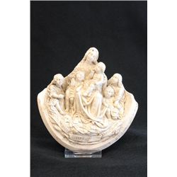 Antique plaster "Religious Relief"