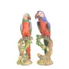 Image 1 : Pair Italian Majolica "Parrots" signed