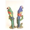 Image 7 : Pair Italian Majolica "Parrots" signed