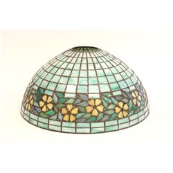 Handel green & yellow floral shade