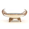 Image 3 : 20th c. Sevres blue bronze mounted centerpiece