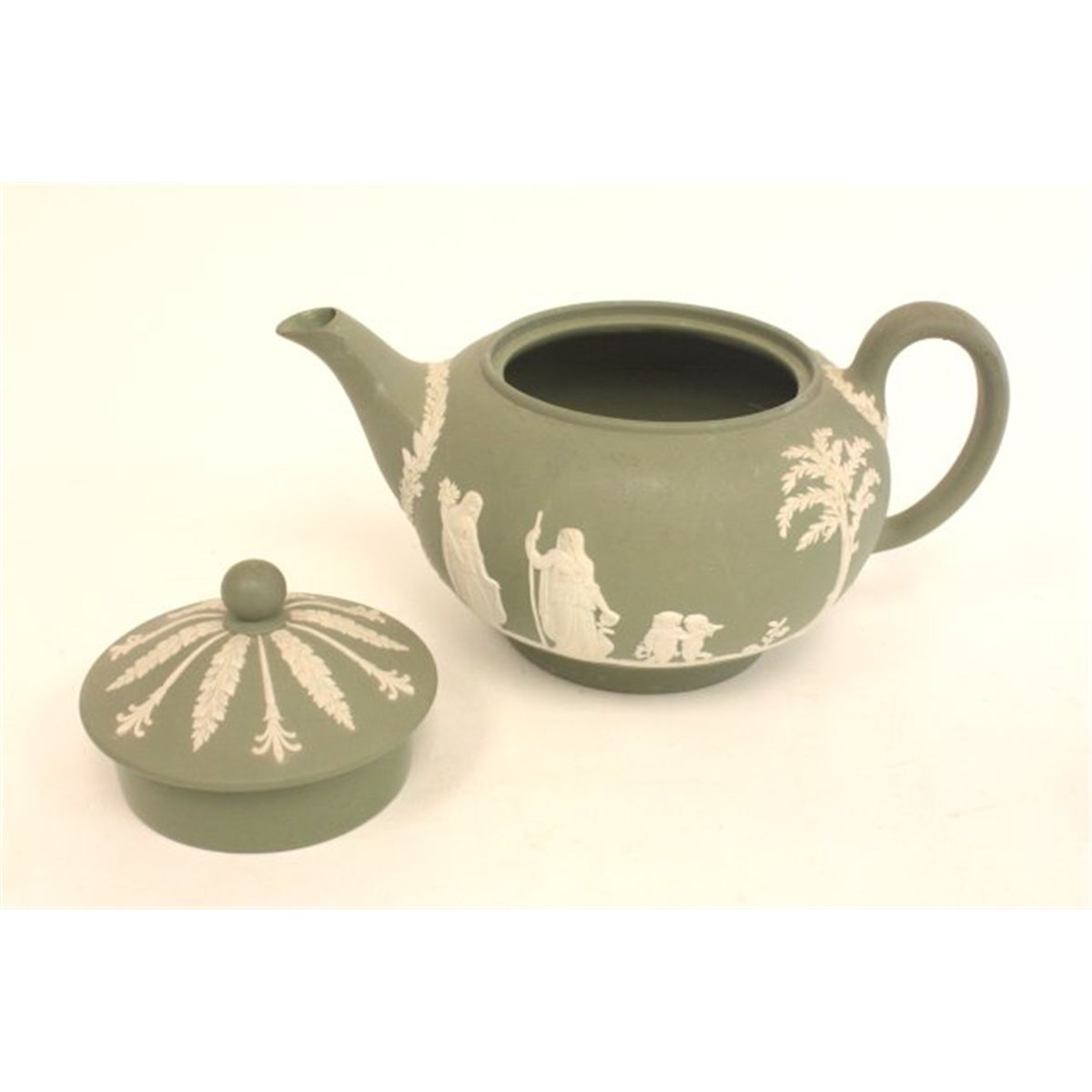Wedgwood green Jasperware tea set