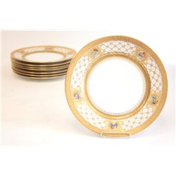 Set of 8 Godin Limoge service plates
