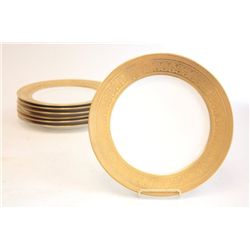 Set of 7 Limoge Jesse Dean service plates