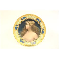 Art Nouveau Royal Vienna portrait plate