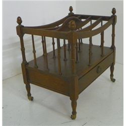 Mahogany magazine stand