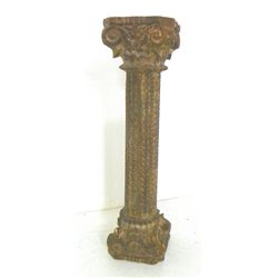 Neoclassic carved wood pedestal