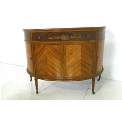 Louis XVI style demilune commode ca. 1920's