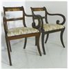 Image 2 : Pair 19th c. rosewood Regency arm chairs