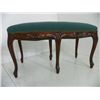 Image 1 : Italian carved walnut bench