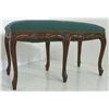 Image 3 : Italian carved walnut bench