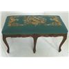Image 4 : Italian carved walnut bench