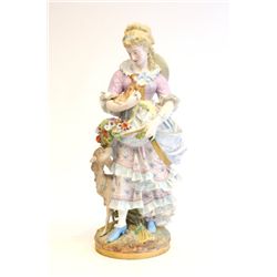 Mid 19th c. French unglazed porcelain grouping