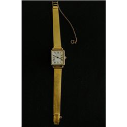 Tiffany & Co. ladies gold wrist watch in case