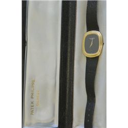 Men's Patek Philippe leather strap wrist watch