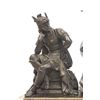 Image 2 : Spelter open escapement clock with "Warrior"