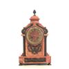 Image 1 : 19th c. French rouge marble mantle clock