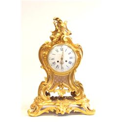 19th c. French Louis XV style clock dial signed