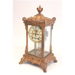 Ansonia clock with bevelled glass